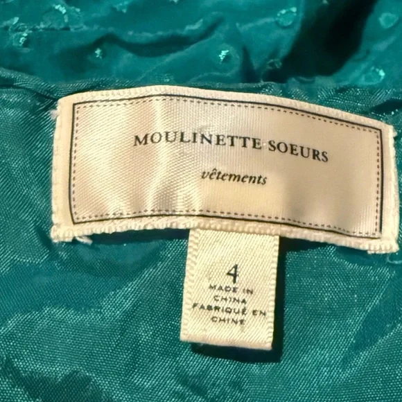 Anthropologie Moulinette Soeurs “Behind the Clouds” Swiss Dot Ruffle Dress 4 - Picture 8 of 10